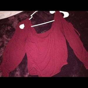 Cropped Off-Shoulder blouse